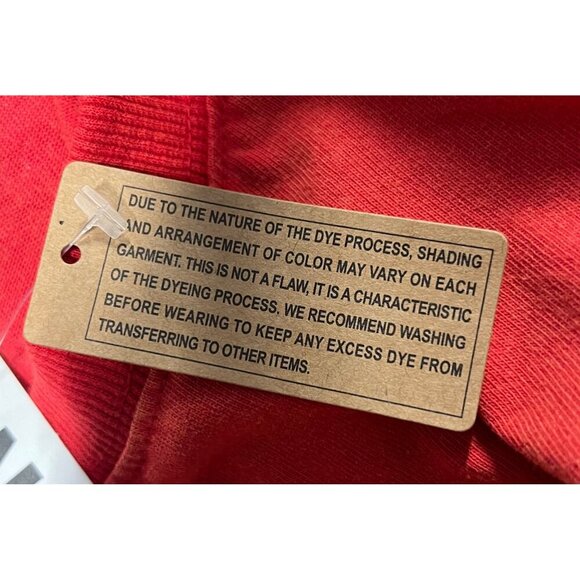 BDG Womens Red Textured Knit Long Sleeve Top RUGBY Stripe Size Medium M NWT New - Picture 10 of 11